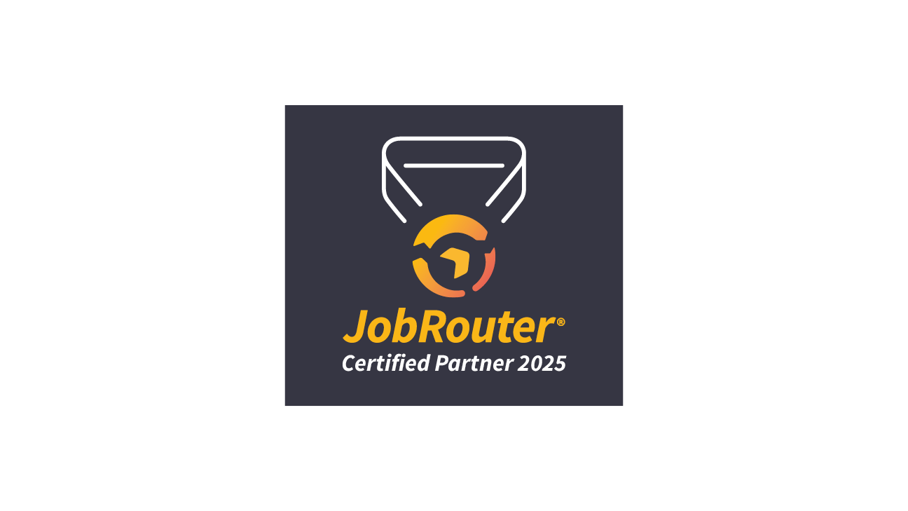 Logo JobRouter Certified Partner 2025