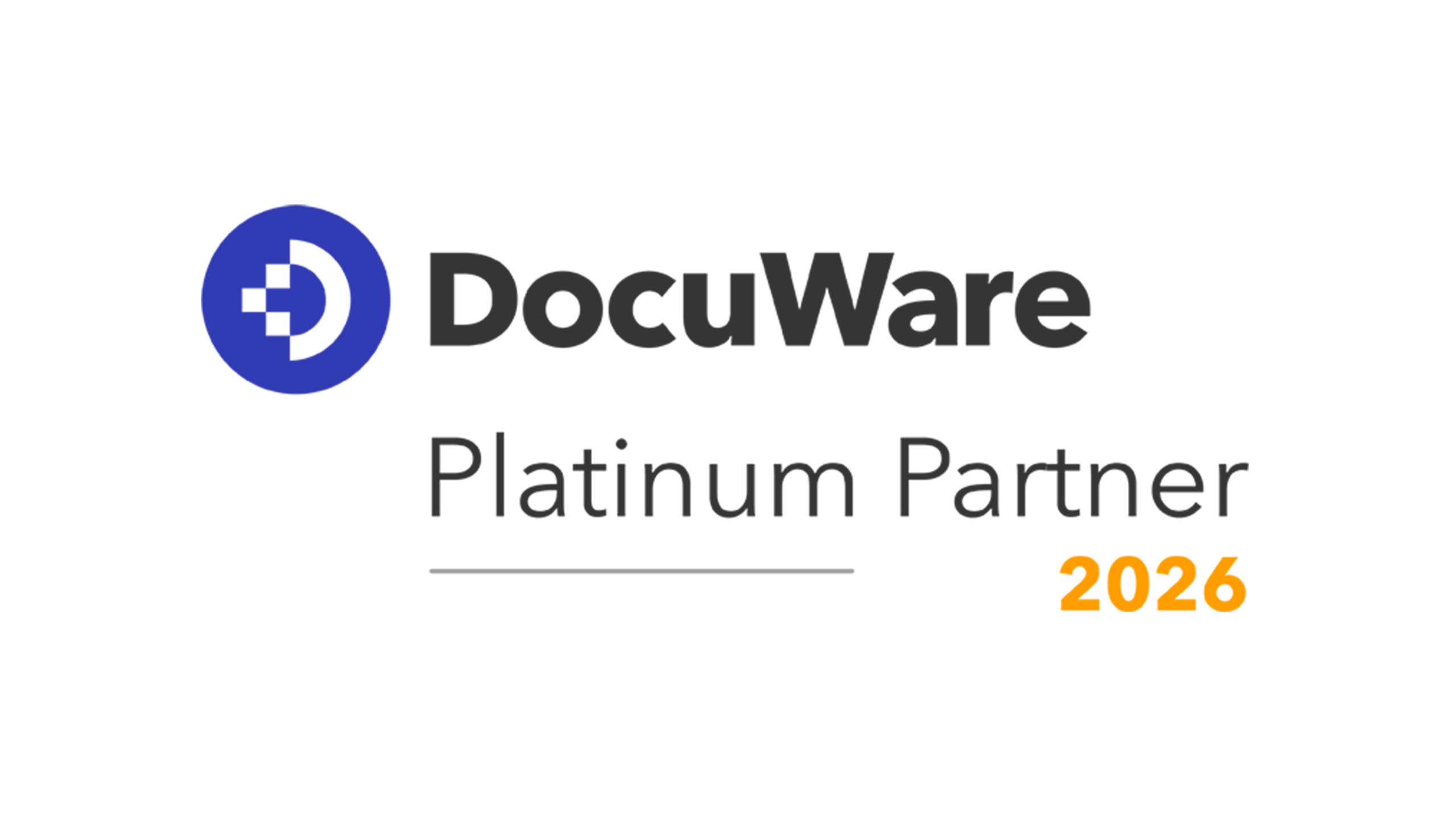 Logo DocuWare Platinum Partner 2026